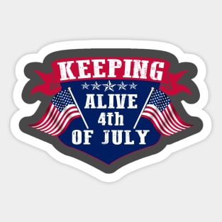 Independence Day 4th Of July Sticker